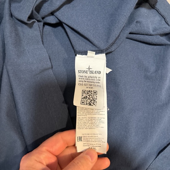 Stone Island Navy Polo Shirt - Picture 2 of 4